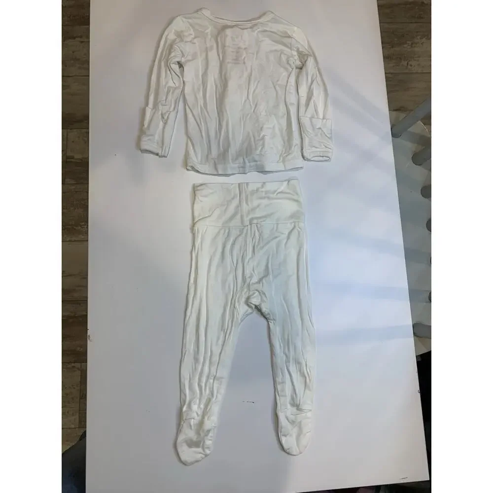 Little Biggins Bamboo Baby Outfit Lot 0-3 Months Shirt Pants Set 3Pc Bundle